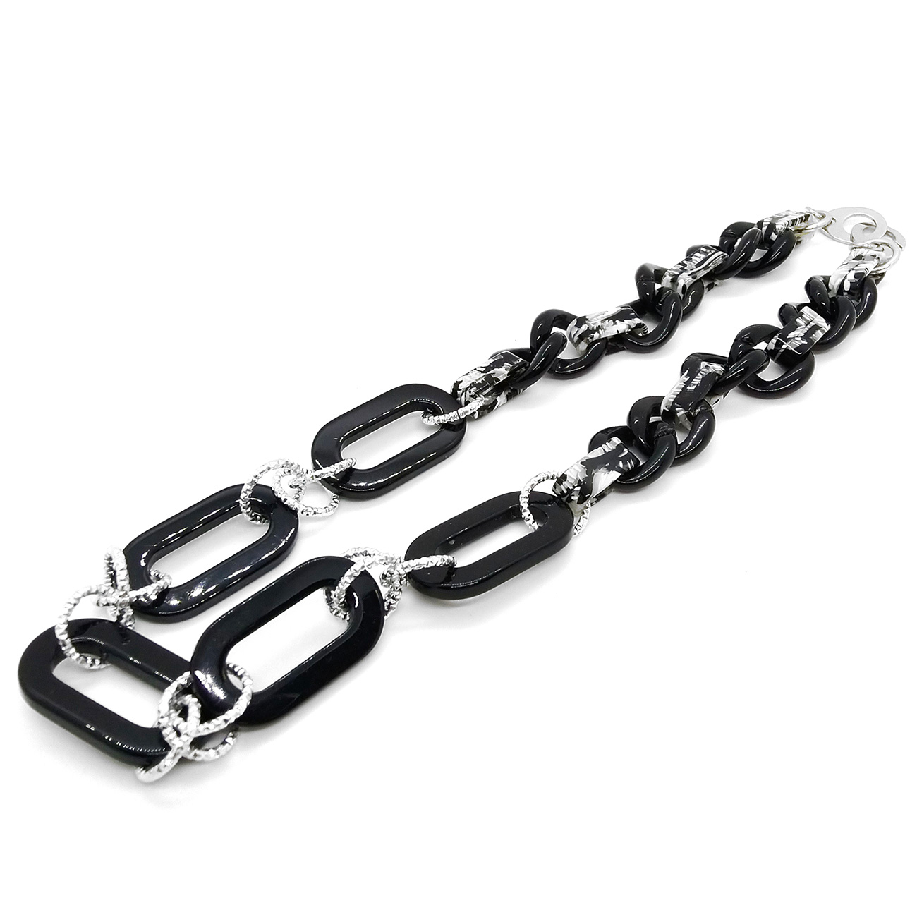 ECOO1-Necklace-cotton-flower-BiancoNero-1