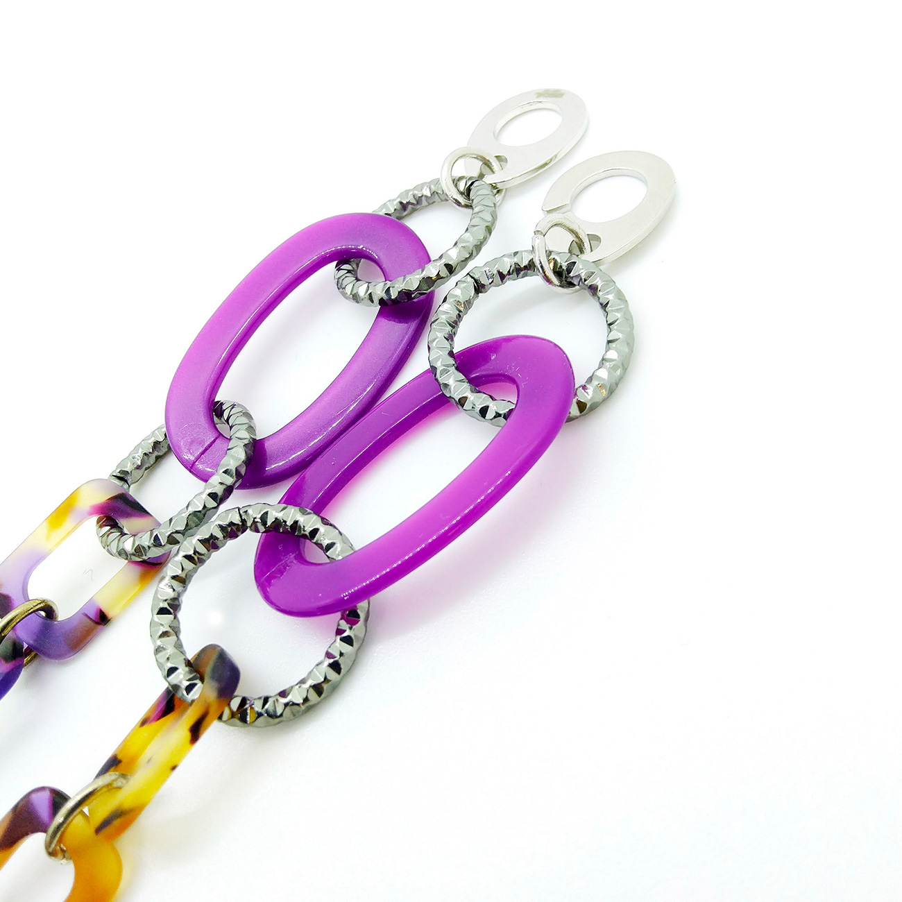 ECOO5-Necklace-cotton-flower-magenta-tartaruga-viola-4