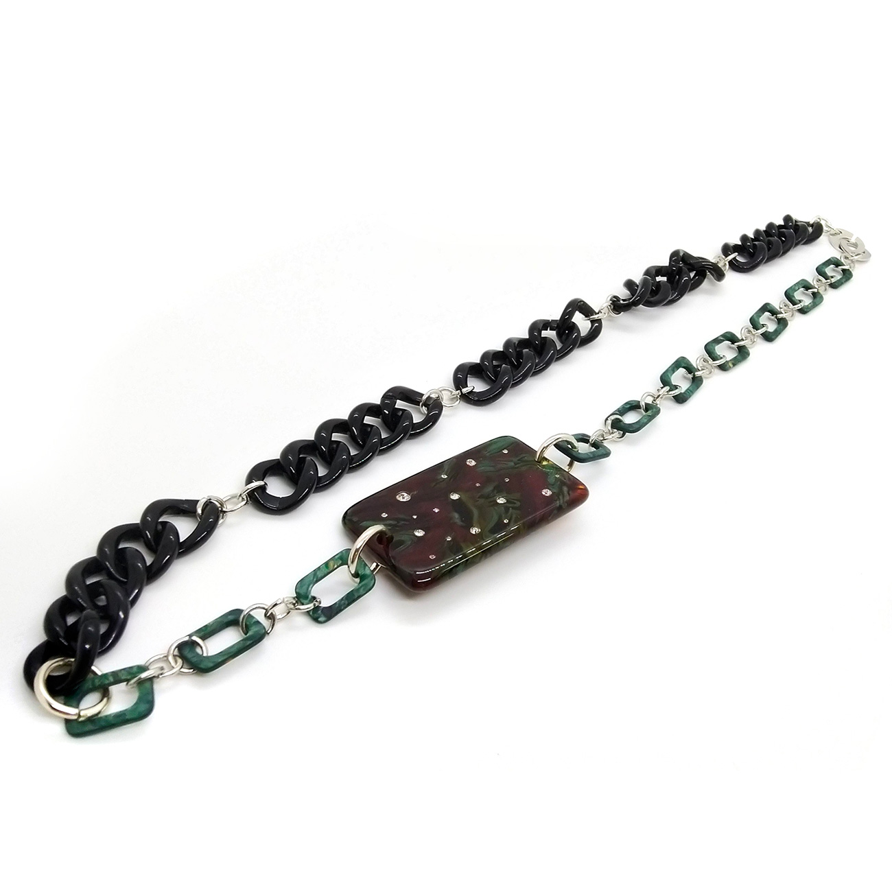 ECOO7-Necklace-cotton-flower-Nero-VerdeSmeraldo-Bordeaux-1